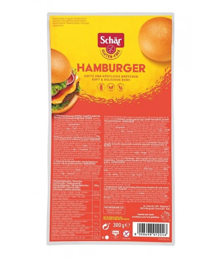 Bułki do HAMBURGERÓW bezglutenowe (4 x 75 g)  - SCHAR 300 g