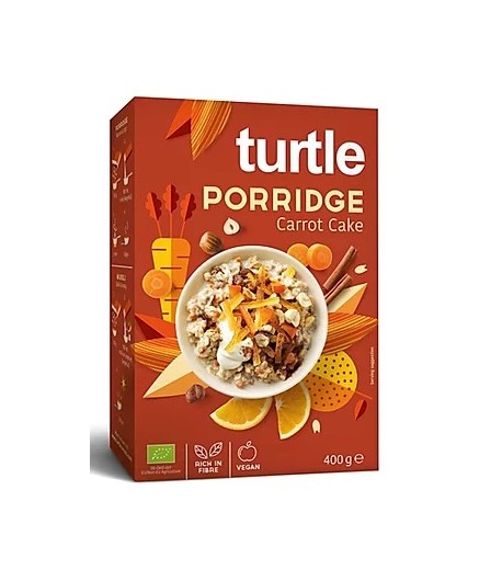 Owsianka o smaku ciasta marchewkowego BIO - TURTLE 400 g