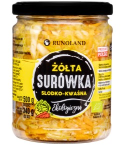 Surówka z kapusty (żółta) słodko-kwaśna BIO - RUNOLAND 500 g  (340g)