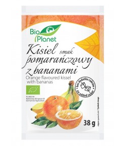 Kisiel o smaku Pomarańczowym z Bananami BIO - Bio Planet 38 g